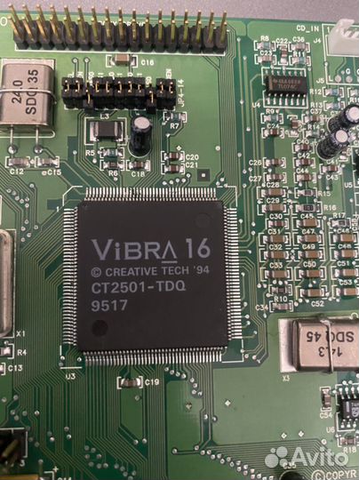 Ретро редкая звуковая карта creative ct2260 isa