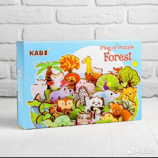 Развивающие игрушки пазл деревянный