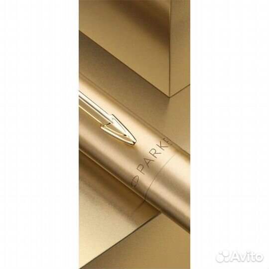 Ручка шариковая Parker Jotter Monochrome XL SE20 Gold GT М 1.0 мм, корпус из нержавеющей стали, сини