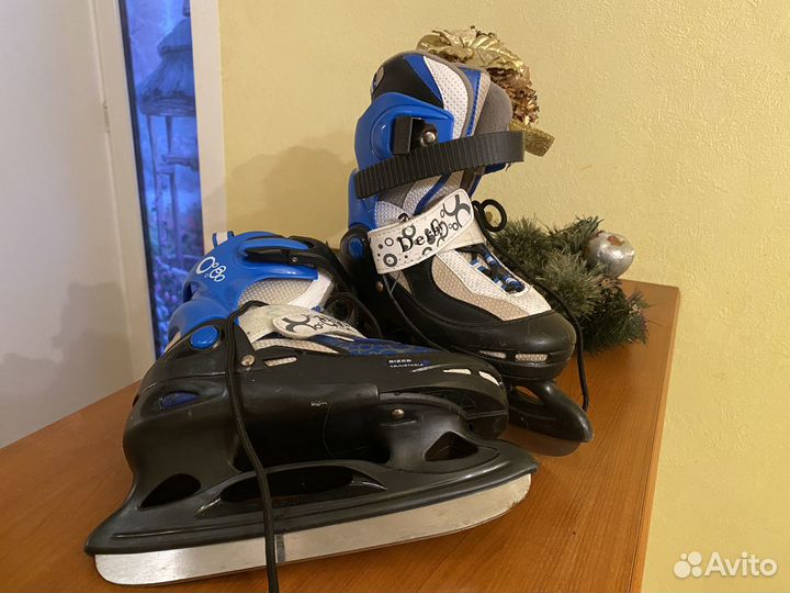 Коньки подростковые раздвижные 30-33