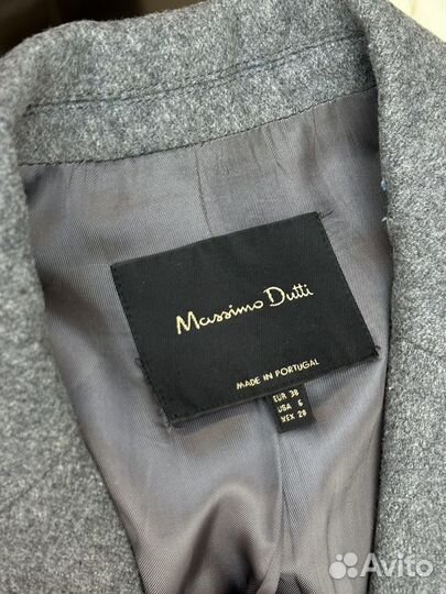 Шерстяное пальто Massimo Dutti