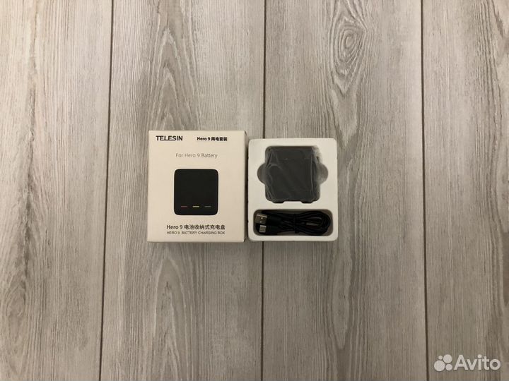Зарядная станция Telesin + аккумуляторы GoPro 9