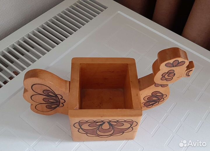 Подставка, коробочка, шкатулка деревянная СССР