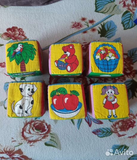 Мягкие кубики большие