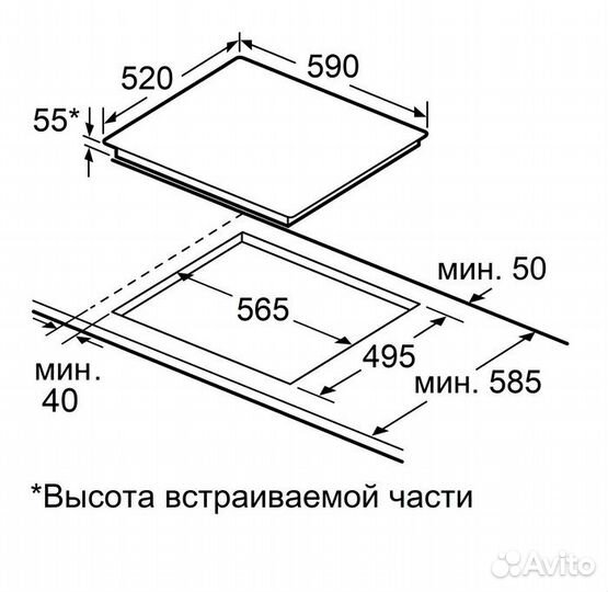 Варочная панель индукционная Maunfeld CVI594SB2BGA Inverter