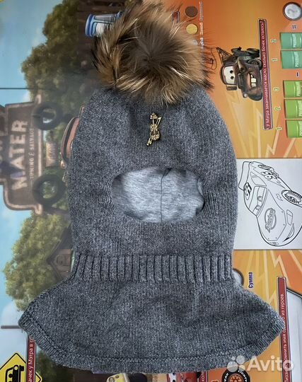 Шапка шлем зимний