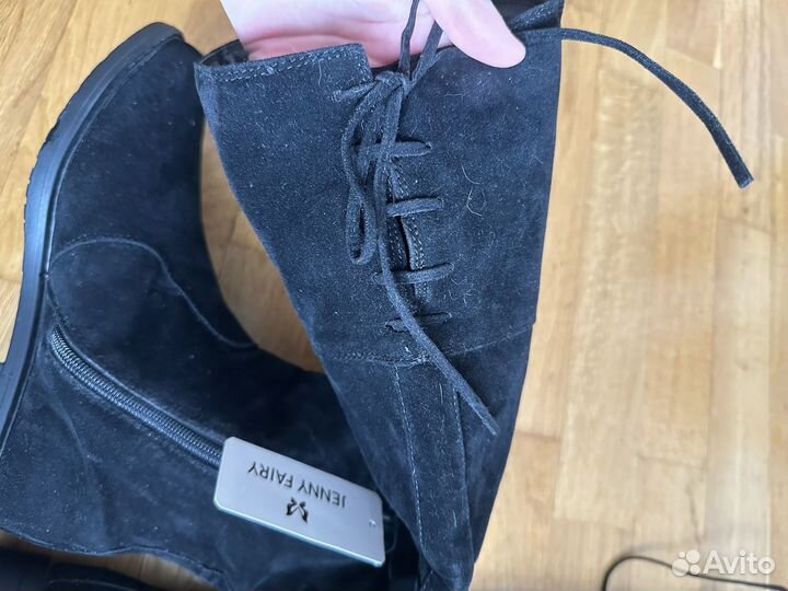Новые Ботфорты замшевые 37 весна осень