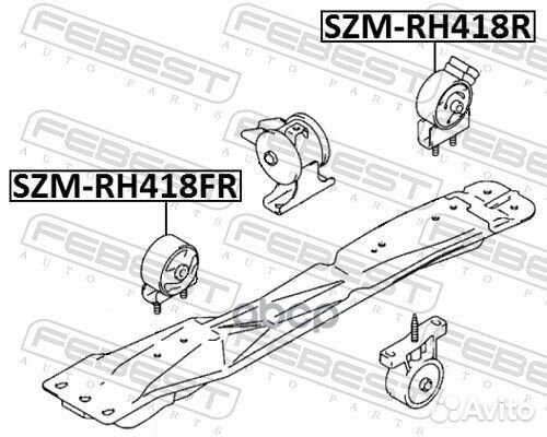 SZM-RH418R подушка двс задняя Suzuki Baleno SY