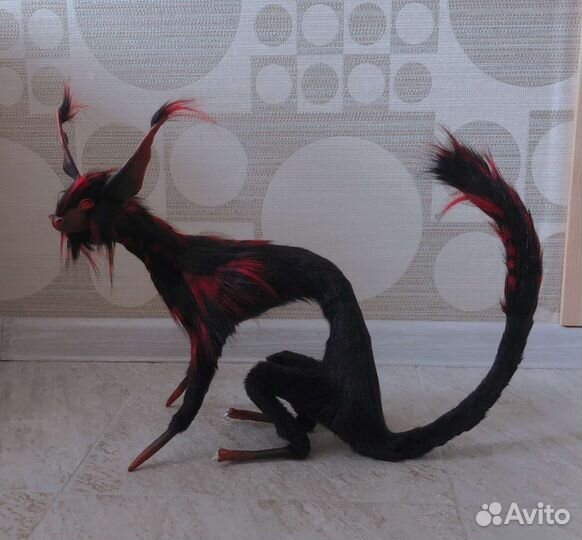 Игрушка в смешанной технике ручной работы, дракон