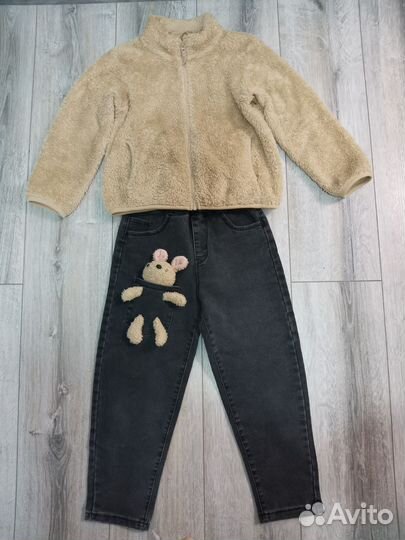 Джинсы для девочки на 6-7 лет