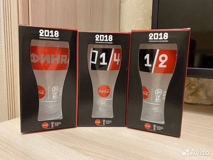 Коллекционные стаканы coca-cola fifa 2018