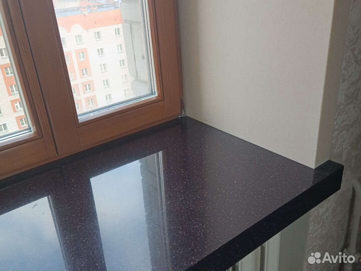 Подоконник кварцевого агломерата гранита мрамора