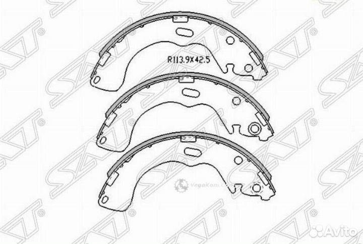 Колодки задние Mazda Tribute EP 00-08 Premacy 99-05 stecy12638ZC