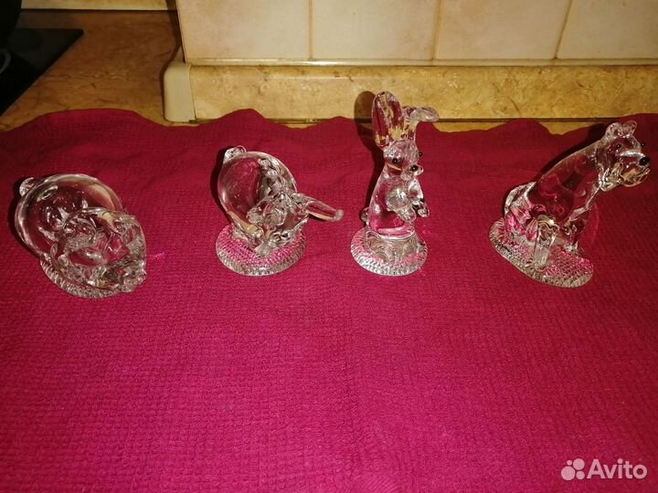 Фигурки стекло, богемия, Чехия