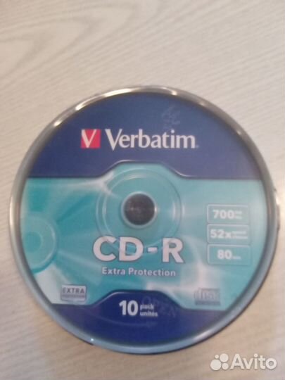 Диски (болванки) Verbatim CD-R 700 Mb 52хspeed 80
