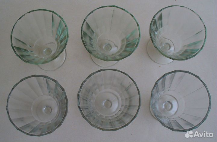 Рюмки Лафитники СССР 6 шт. Клеймо дхз Ликёрные