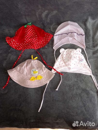 Шапки панамки для девочки