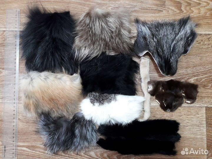 Шкурка животного, лоскут меха, микс