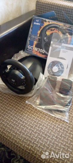 Игровой руль с педалями Sven GC-W300