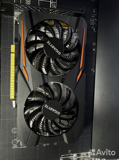 Gigabyte nvidia GeForce GTX 1050 2Gb REV1.1(новая)