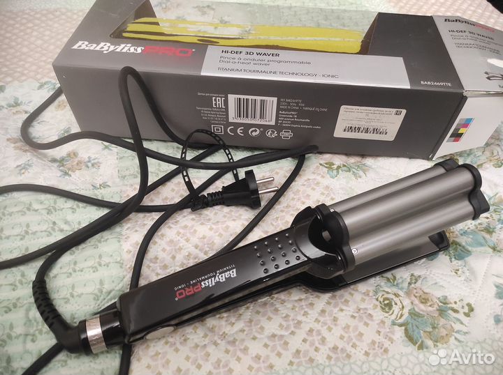 Щипцы для завивки волос babyliss