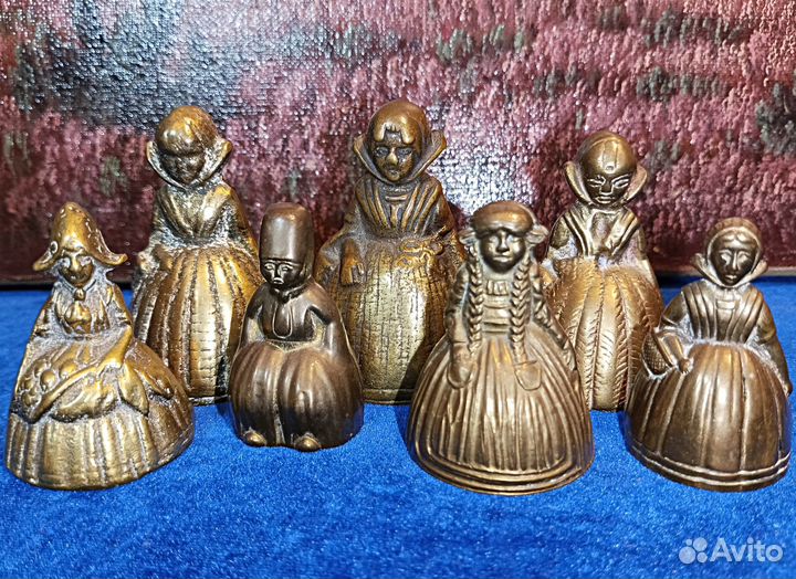 Колокольчики.Дамы.Коллекция.Англия.Латунь