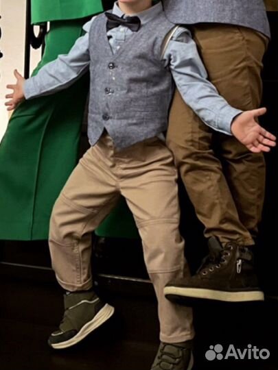 Жилет рубашка брюки H&M 3-4 года