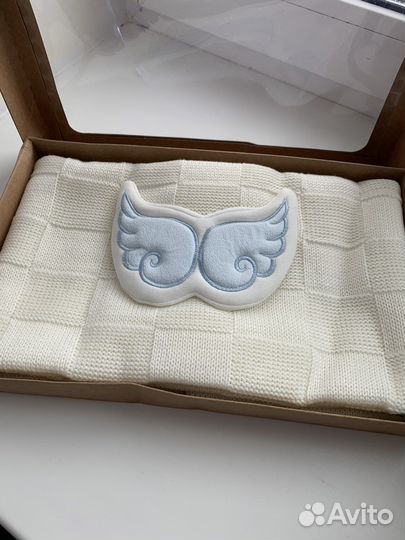 Плед детский новый вязаный