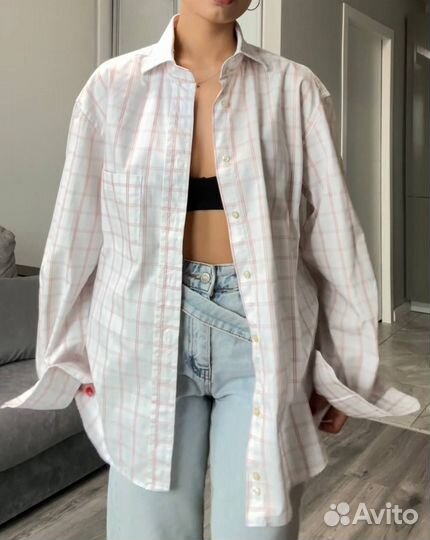 Винтажная рубашка в клетку