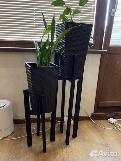 Подставка для цветов напольная деревянная