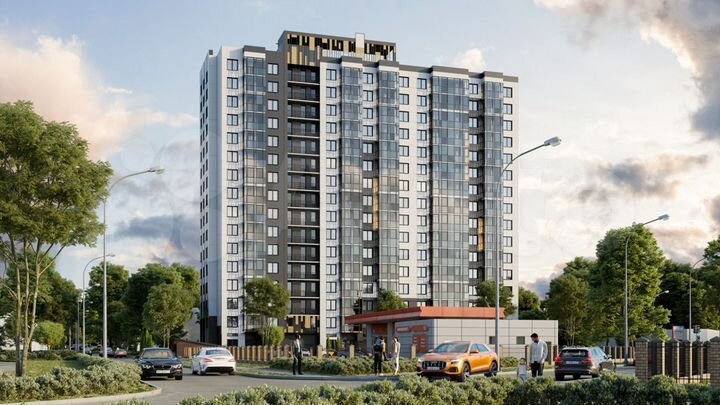 2-к. квартира, 67,1 м², 7/16 эт.