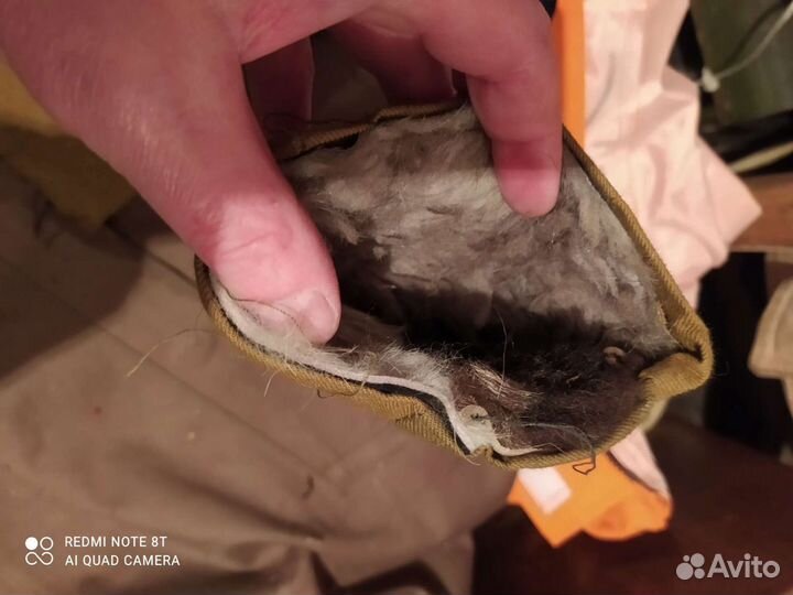 Рукавицы меховые, военные