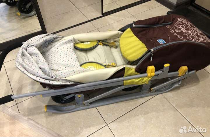 Детские санки коляска