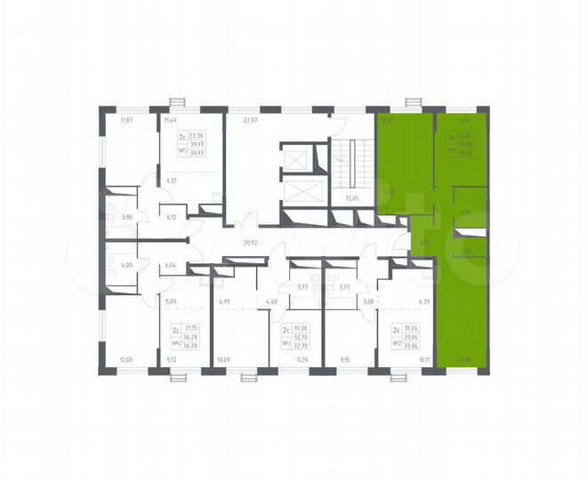 3-к. квартира, 58,9 м², 11/14 эт.