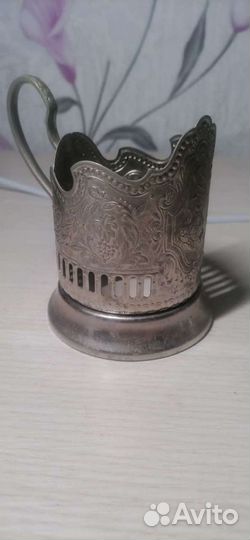 Подстаканник мельхиор (к звездам, спутник, кремль)