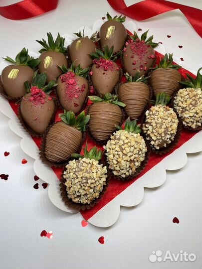 Наборы и букеты, клубника в шоколаде