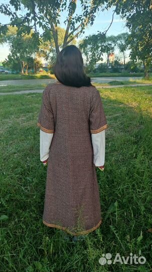 Платье + рубаха славянские, на фотосессию, косплей