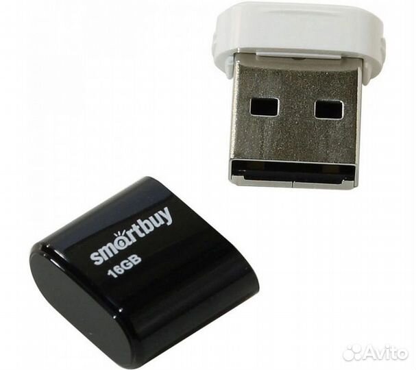 Флеш-накопитель Smartbuy Lara USB 2.0 16GB, черный