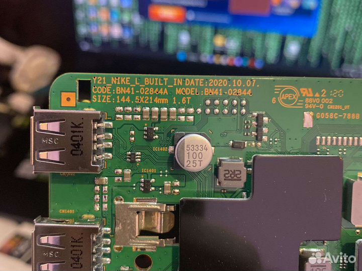 Мат.плата на телев 8 серии Samsung uebu8000uxce