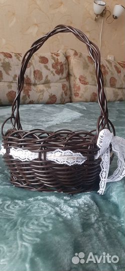 Корзина плетеная (ручная работа)