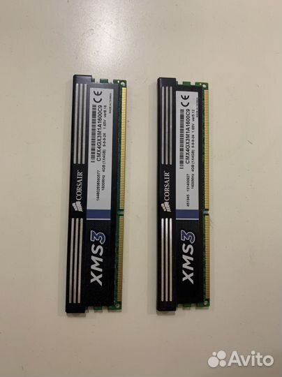 Оперативная память 8gb 1600mhz ddr3 Corsair XMS3