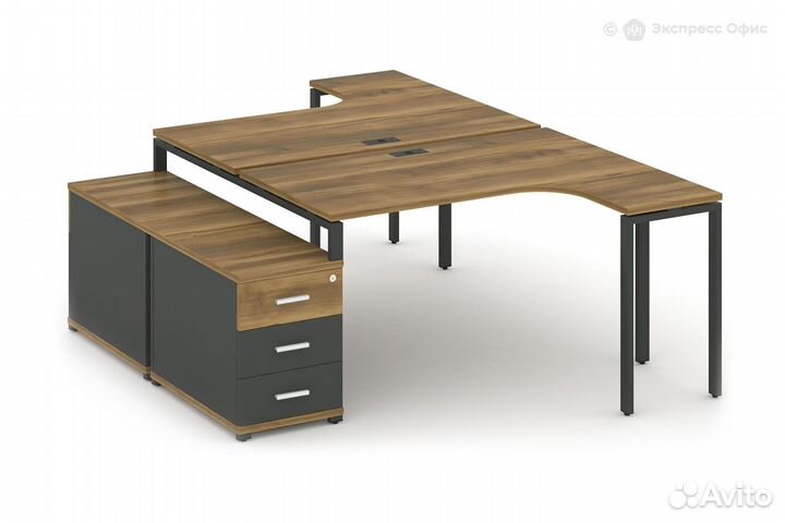 Стол-бенч с двумя опорными тумбами Concept CN.DSA