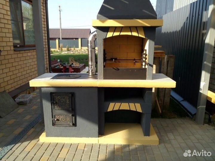 Печь Казан Барбекю