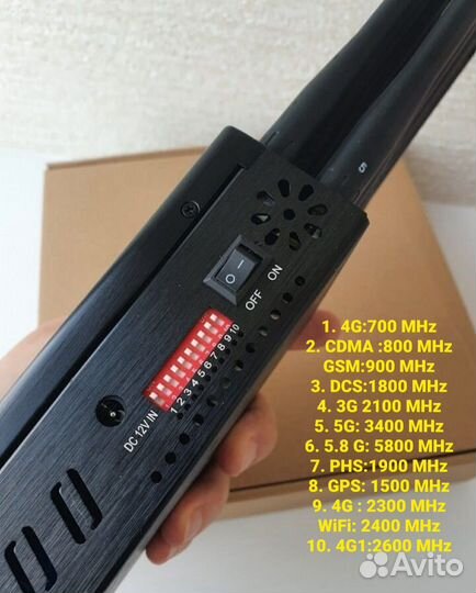 Глушилка сотовой связи и wifi 2,4 и 5G глушит