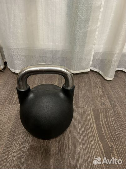 Гиря 24 кг прорезиненная