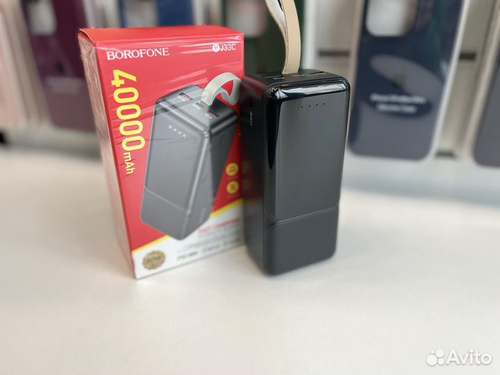 Power Bank на 40000 mAh быстрая зарядка 30W