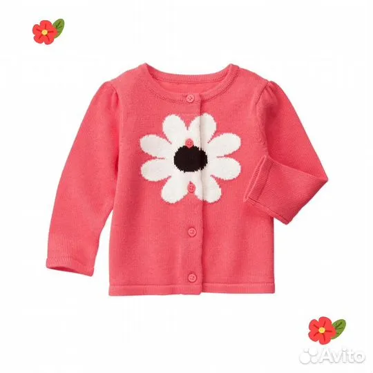 Кофта Gymboree цветочек, 2т, 4т