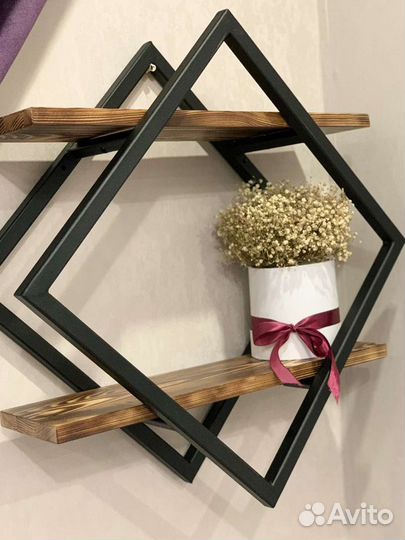 Полки в стиле лофт