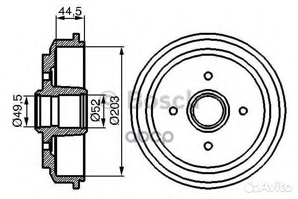Барабан тормозной ford fiesta/fusion 0986477149