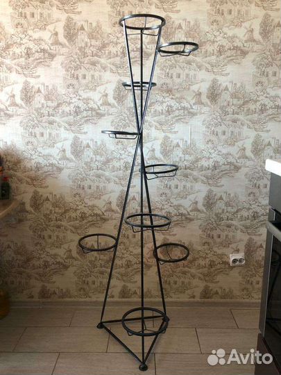 Подставка для цветов напольная металлическая